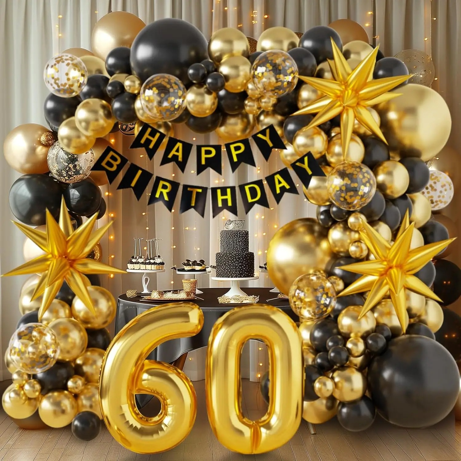 Balloon Arch Kit - Decoraciones para Cumpleaños 40/50/60, Kit de