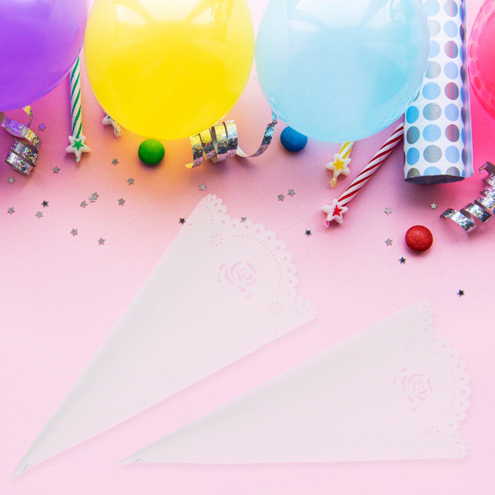 Papercraft Supply Confetti - 20 Conos de Papel para Confeti,