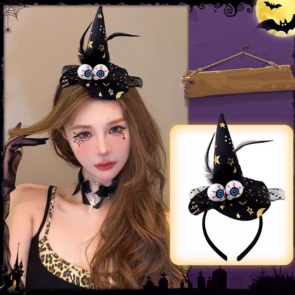 Party Hat Cone - Diadema divertida de Halloween con diseño