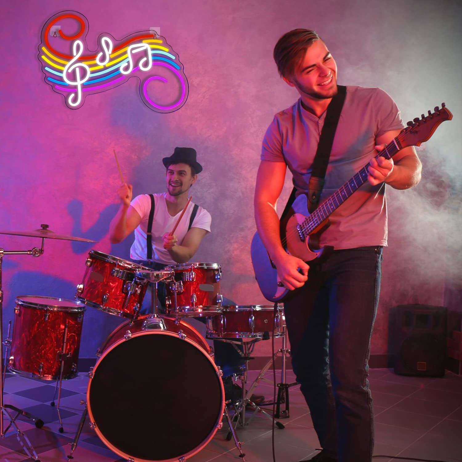 Letrero de Neón con Notas Musi - Neon Sign Party reseña y precio