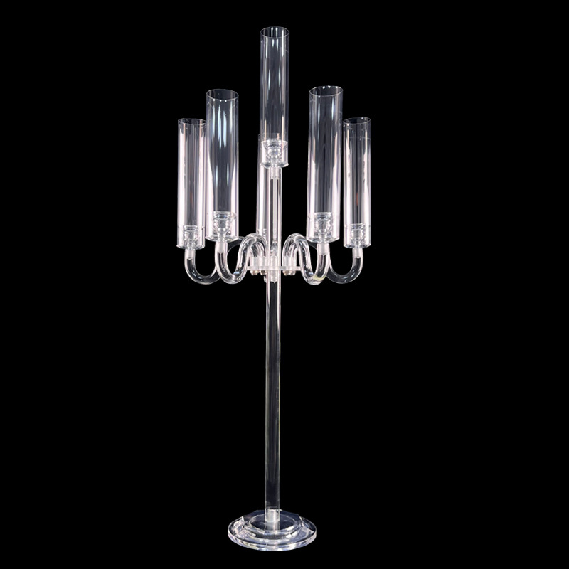 Juego de 5 Candelabros Acrílic - Centerpiece Stick reseña y precio