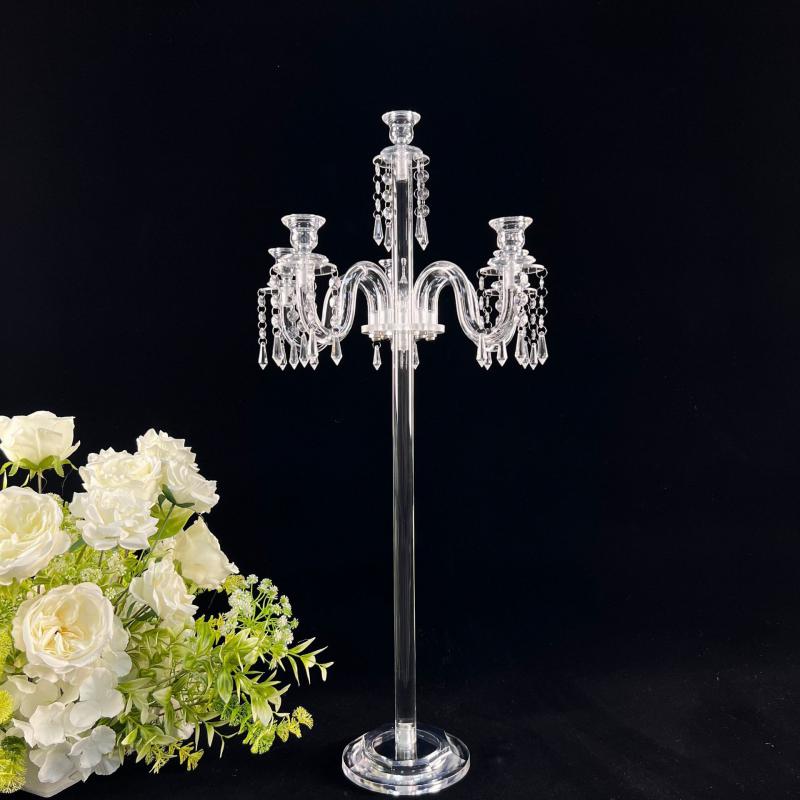 Juego de 5 Candelabros Acrílic - Centerpiece Stick reseña y precio