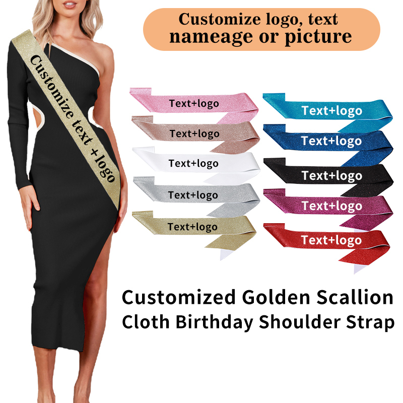 Faja de satén con purpurina pe - Birthday Sash Glitter reseña y precio