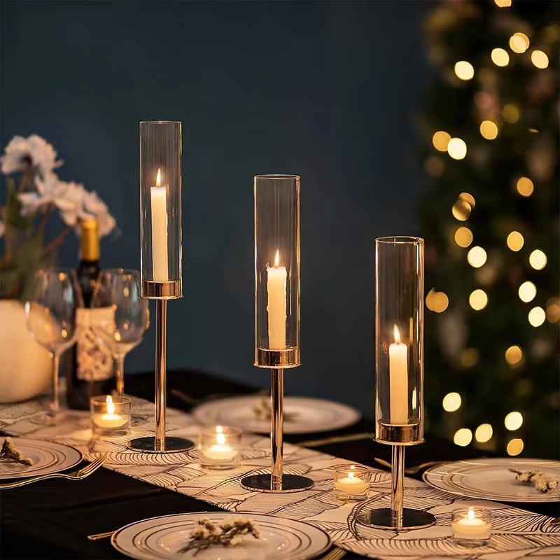 Candelabros dorados Hurricane  - Centerpiece Stick reseña y precio